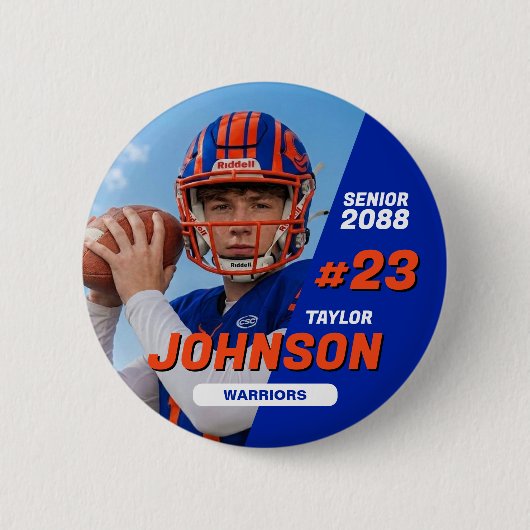 Fußballmannschaft Senior Night Benutzerdefinierte Button (Vorderseite)