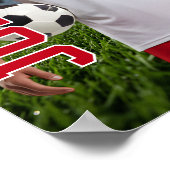 Fußballmannschaft Senior Night Foto Benutzerdefini Poster (Ecke)