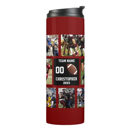 Fußballmannschaft Thermosbecher (Nach links gedreht)