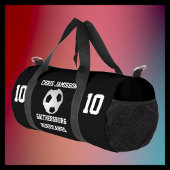 Fußballmannschaft, Trainer oder Player Black Perso Duffle Bag
