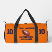 Fußballmannschaft, Trainer oder Spieler Orange Bla Duffle Bag (Vorderseite)