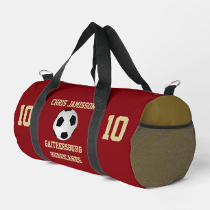Fußballmannschaft, Trainer oder Spieler Red Gold P Duffle Bag