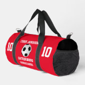 Fußballmannschaft, Trainer oder Spieler Red Person Duffle Bag (Rechte Ecke)