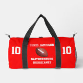 Fußballmannschaft, Trainer oder Spieler Rot Person Duffle Bag (Vorderseite)