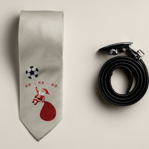 Fußballmannschaft Trainer Santa Weihnachtsmonogram Krawatte