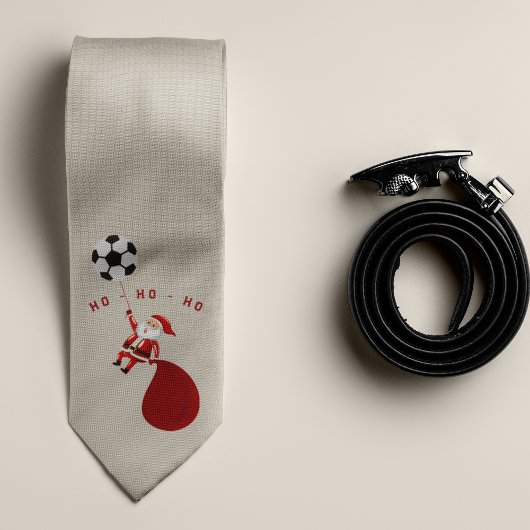 Fußballmannschaft Trainer Santa Weihnachtsmonogram Krawatte