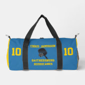 Fußballmannschaft Trainer Spieler Hellblau Persona Duffle Bag (Vorderseite)