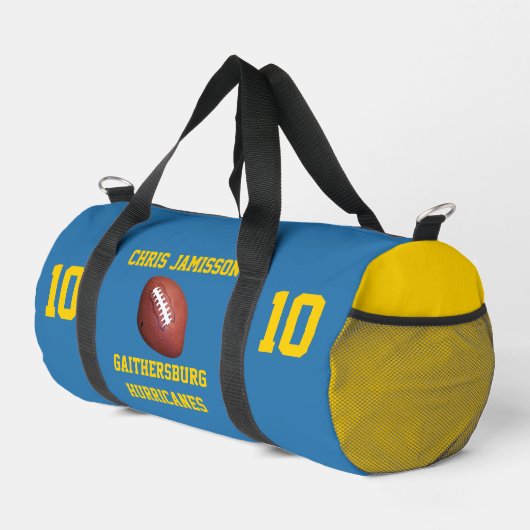 Fußballmannschaft Trainer Spieler Hellblau Persona Duffle Bag (Rechte Ecke)