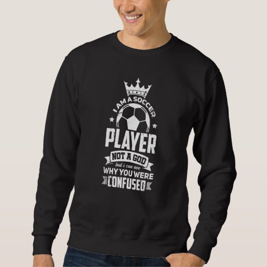 Fußballmannschaft und Coach nicht Gott Sweatshirt (Vorderseite)