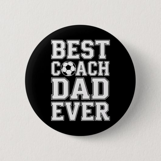 Fußballmeister Bester Trainer Dad Ever Athletik Me Button (Vorderseite)
