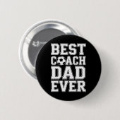 Fußballmeister Bester Trainer Dad Ever Athletik Me Button (Vorne & Hinten)