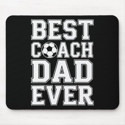 Fußballmeister Bester Trainer Dad Ever Athletik Me Mousepad (Vorne)
