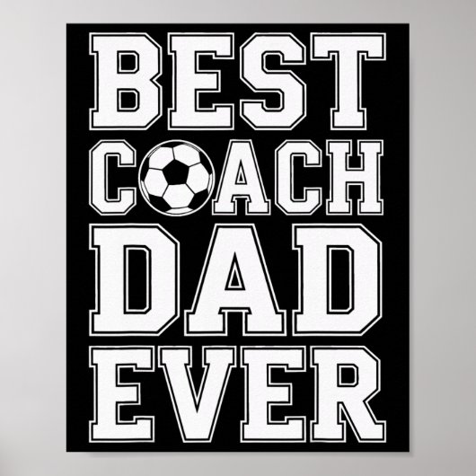 Fußballmeister Bester Trainer Dad Ever Athletik Me Poster (Vorne)