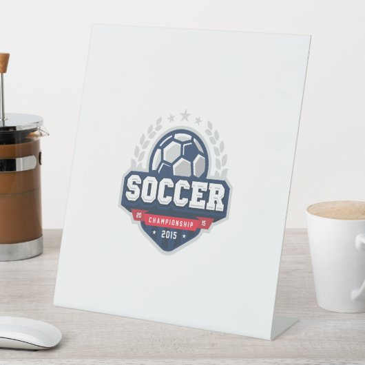 Fußballmeisterschaft Sockelschild (In Situ)