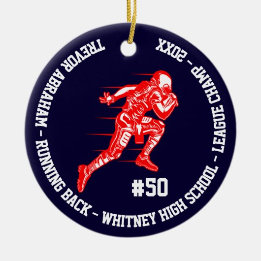 Fußballmeisterschule Keramik Ornament (Vorne)