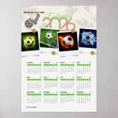 Fußballmotivation 2026 KALENDER Poster (Vorne)