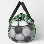 Fußballmuster auf Grün Duffle Bag (Rechts)
