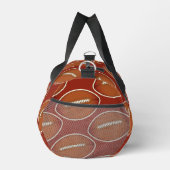 Fußballmuster Braune Screwball-Grafiken Duffle Bag (Rechts)