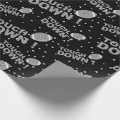 Fußballmuster Geschenkpapier (Ecke)