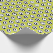 Fußballmuster Geschenkpapier (Ecke)
