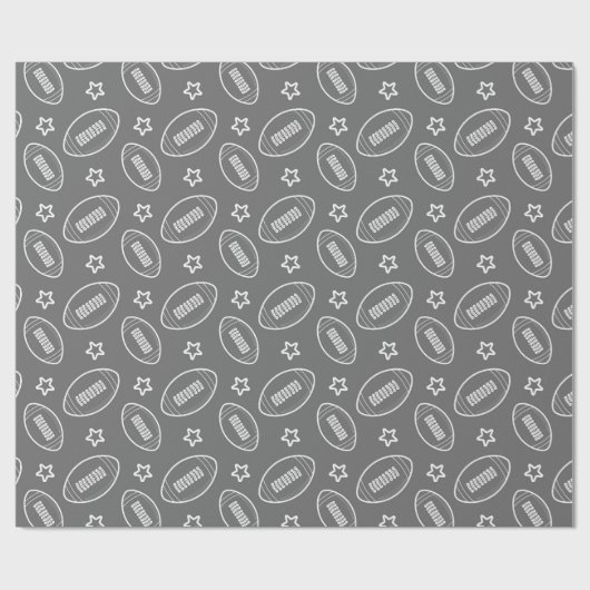 Fußballmuster Geschenkpapier (Flach)