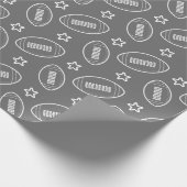 Fußballmuster Geschenkpapier (Ecke)