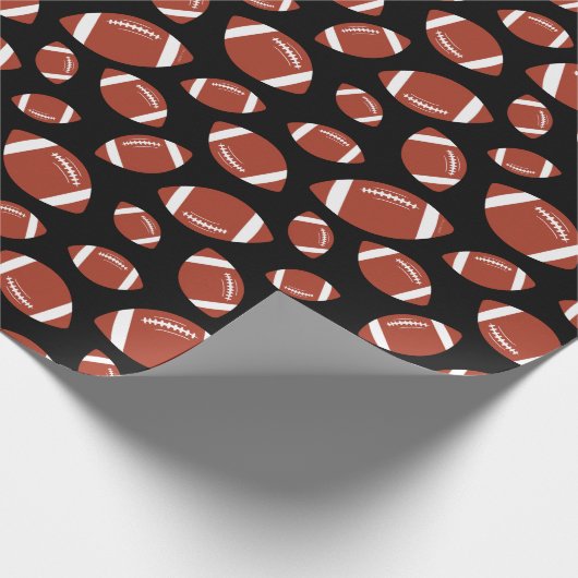 Fußballmuster Geschenkpapier (Ecke)