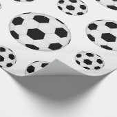 Fußballmuster-Geschenkpapier Geschenkpapier (Ecke)