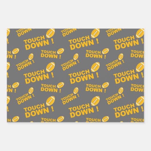 Fußballmuster Geschenkpapier Set (Vorderseite 2)