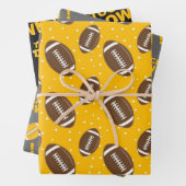 Fußballmuster Geschenkpapier Set (Beispiel)