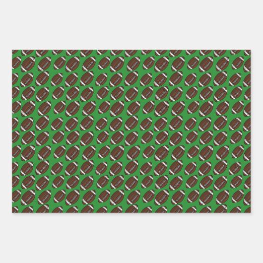 Fußballmuster Geschenkpapier Set (Vorderseite 2)