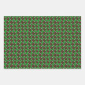 Fußballmuster Geschenkpapier Set (Vorderseite)