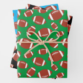 Fußballmuster Geschenkpapier Set (Beispiel)