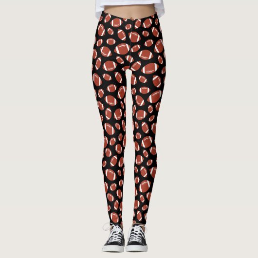 Fußballmuster Leggings (Vorderseite)