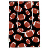 Fußballmuster Mittlere Geschenktüte (Rückseite)