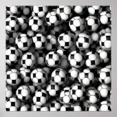 Fußballmuster Poster (Vorne)