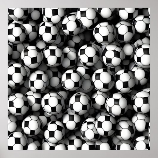 Fußballmuster Poster (Vorne)