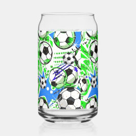 Fußballmuster-Stil Dosenglas