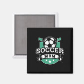 Fußballmutter _4 magnet (Vorderseite/Rückseite)