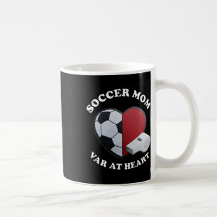 Fußballmutter am Spieltag – 3D-Herz- und Ll-Design Kaffeetasse