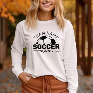 Fußballmutter benutzerdefiniertes Team Weiß Langar Tri-Blend Shirt