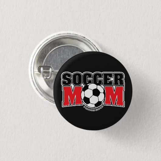 Fußballmutter Button (Vorne & Hinten)