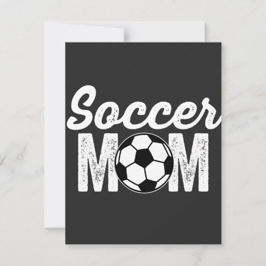 Fußballmutter Dankeskarte (Vorderseite)