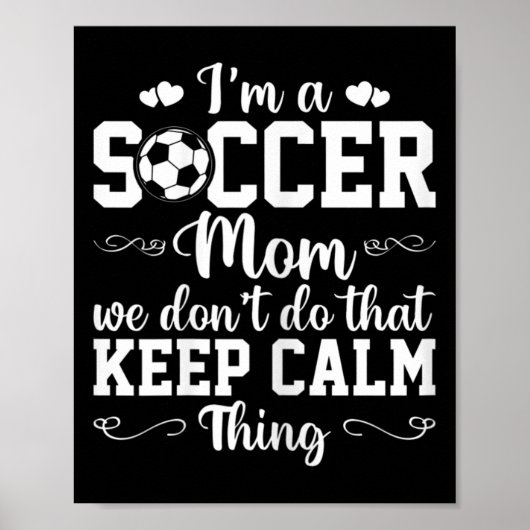 Fußballmutter der Frauen Wir machen das nicht, ble Poster (Vorne)