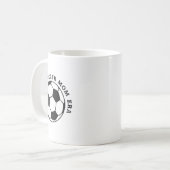 Fußballmutter der Jugend, Mannschaftsmutter Fußbal Kaffeetasse (Vorderseite Links)