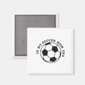 Fußballmutter der Jugend, Mannschaftsmutter Fußbal Magnet (Vorderseite/Rückseite)
