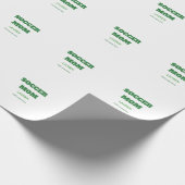FUSSBALLMUTTER FUSSBALL MUTTERTAG GESCHENKE GRÜN E GESCHENKPAPIER (Ecke)