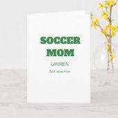 FUSSBALLMUTTER FUSSBALL MUTTERTAG GESCHENKE GRÜN E KARTE (Gelbe Blume)