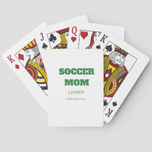 FUSSBALLMUTTER FUSSBALL MUTTERTAG GESCHENKE GRÜN E SPIELKARTEN