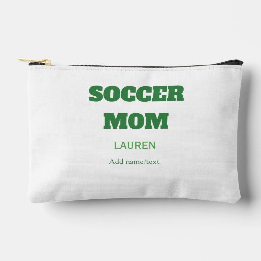 FUSSBALLMUTTER FUSSBALL MUTTERTAG GESCHENKE GRÜN E ZUBEHÖRTASCHE (Vorderseite)